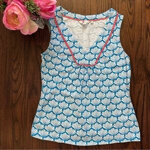 Boden sleeveless print top, size 6US